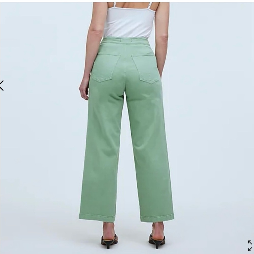 Madewell curvy Emmett wide leg cropped pant - Picture 2 of 3